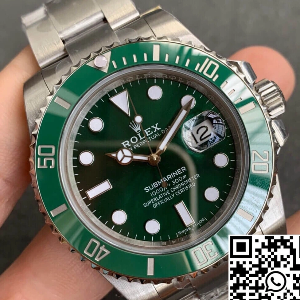 V2S Submariner ZZ Factory Green Dial 40MM Rolex 116610LV 0314